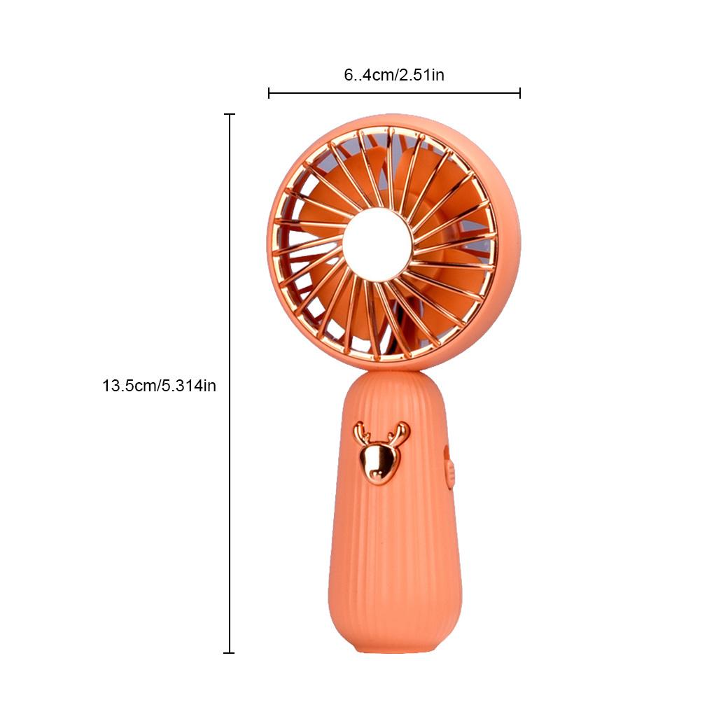 Fan Portable Stylish Battery Operated Handheld Rechargeable Solid Color Handled Washable Indoor Outdoor Reading Sports Fans