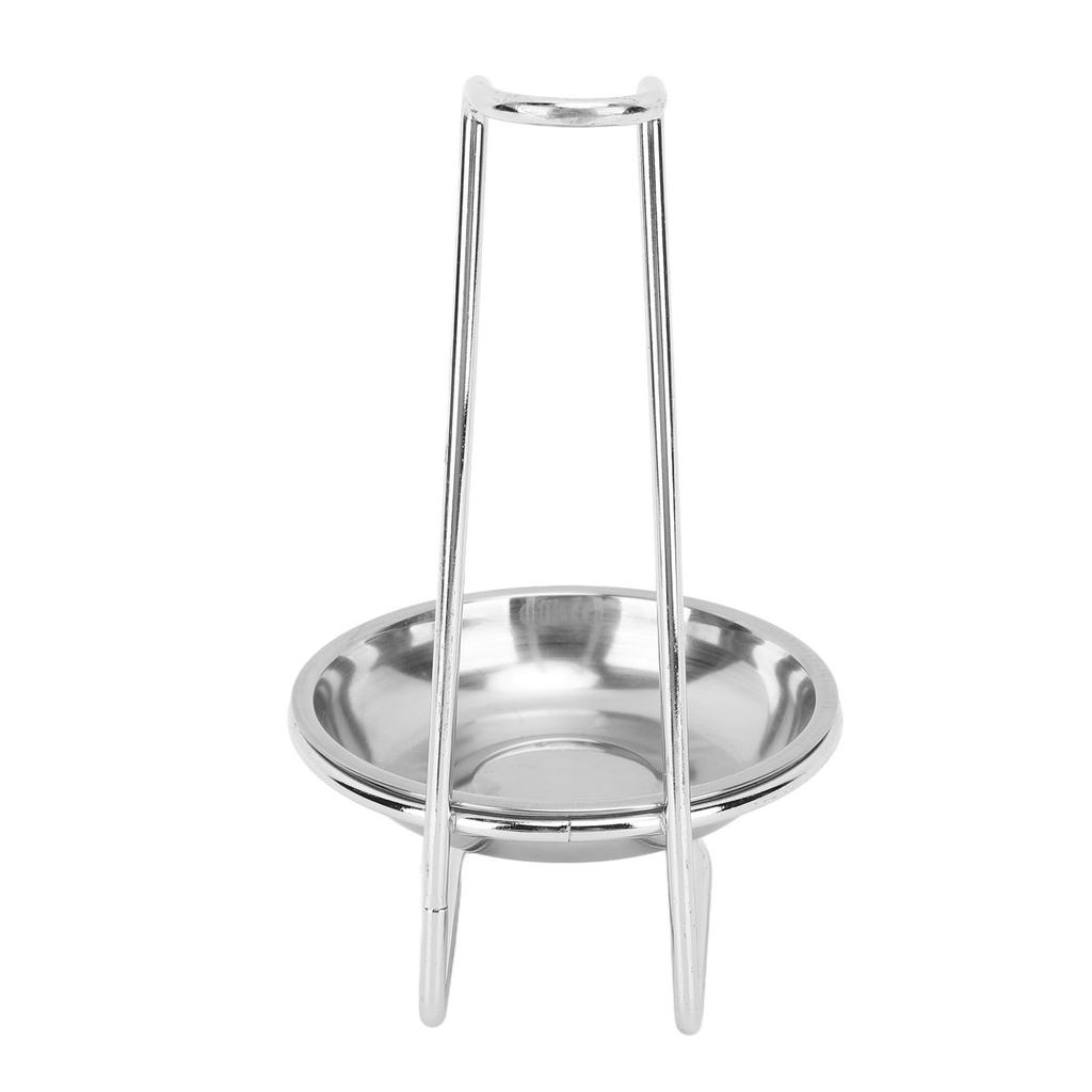Vertical Soup Ladle Holder Spoon Rest Stainless Steel Easy Access Cooking Utensils Stand for Kitchen Cookware Hot Pot
