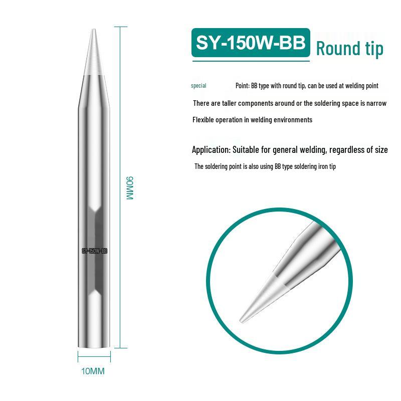 Electronic Welding 30W/40W/60W Pointed & Horseshoe Black Diamond Soldering Iron Tip