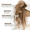 Linen Gold Double Ponytail Synthetic Wig Female Natural Elegant Linen Gold Long Curly Lolita Double Ponytail Full Head Wig