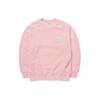 MLB Basic Logo Series New York Yankees Logo Fleece Thick Round Neck Pullover Sweatshirt Unisex sweatshirt Pink 3AMTF5116-50PKL