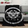 SPQR 2D Flat Pattern Flannel Blanket High Quality All Seasons Warmth and Comfort Perfect for Christmas Gifts.MMT0918081