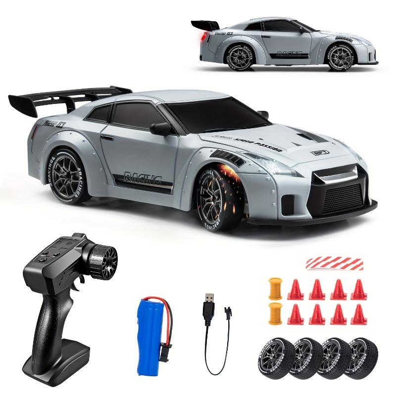 RC Drift Car 1 24 Scale 4WD High Speed Remote Control Toy Car a battery серый
