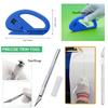 Window Film Tint Tools Large Felt Squeegee Safety Cutter Car Wrap Edge Trimming Squeegee Vinyl Wrap Tools Kit Decal Applicator