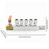 Pneumatic Manifold with Ball Valve Industrial-Grade for Technicians, Mechanics