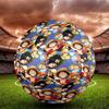 One Piece Print Size 5 Soccer Ball, Standard Match Football for Sports Game and Team Practice, Ideal Gift for Soccer Fans