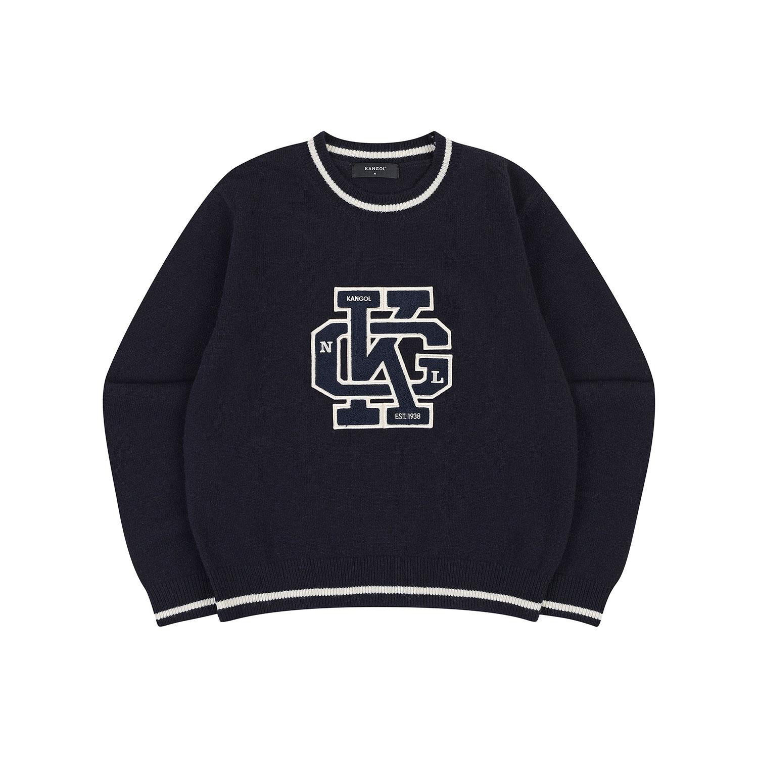 Kangol Women S Kngl College Sweater 1892 Navy Navy/S