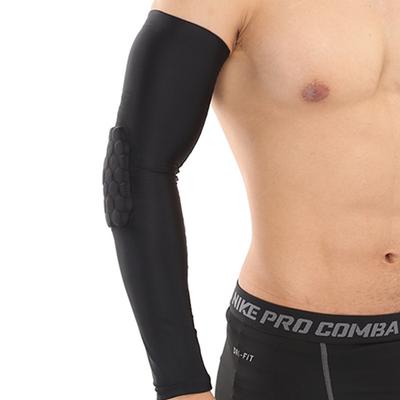 Maniche a nido d'ape anti-collisione per braccia, protezione solare per fitness, corsa, allenamento, gomitiere sportive traspiranti