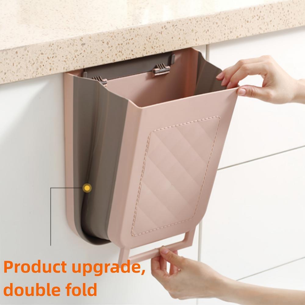 1 Pcs Trash Can, Hanging Telescopic Trash Can,Folding Cabinet Door Sorting Multifunctional Trash Can Suitable for Kitchen Car