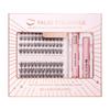 Life Girls 3D Volume False Eyelash Kit – Fluffy & Natural Cluster Lashes, DIY Individual Lash Extensions, Hot Melt Glue Applicator Set