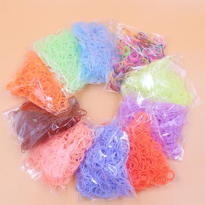 200pcs Solid Jelly Color Loom Rubber Bands Bracelet For Kids Toys Rubber Loom Bands Make Manual Woven Accessories Girl Gifts 