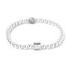 598342Cz Beaded Pave Bracelet
