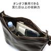 [Aniari] Shoulder Bag Antique Leather Men's Dark Orange Free Size