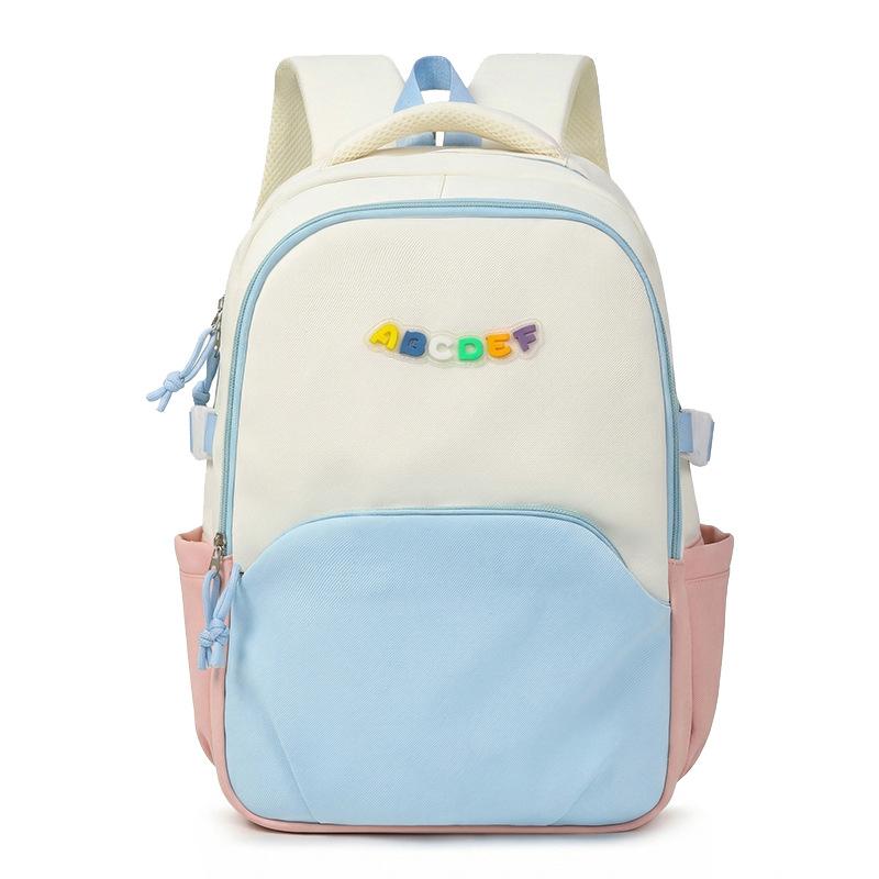 Schoolbag Japanese Ins Student Schoolbag Small Fresh and Sweet Contrasting Color Versatile Backpack Mori Girl Backpack Light