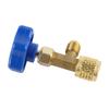 Universal Refrigerant Safety Valve Brass 1cm Diameter Cylinder Valve Replacement for Home Air Conditioner Yellow