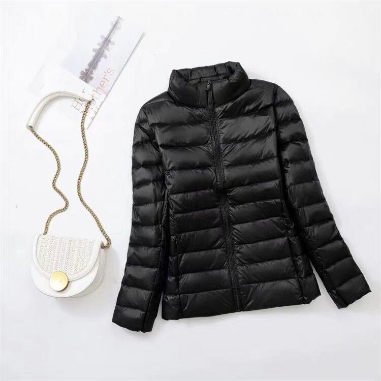 Women's Ultra-Light Plus Size Down Jacket - Short & Slim for Middle-Aged