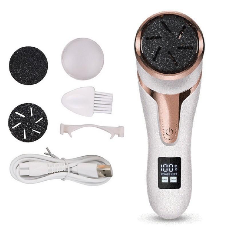

Electric Foot Callus Remover With Display Waterproof Rechargeable For Home Spa белый