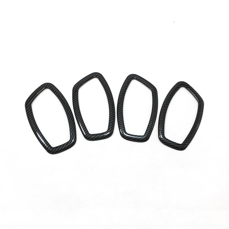 For Lada Xray 2013 2014 2015 2016 2017 ABS Carbon Fiber Car Inner Door Bowl Protector Frame Cover Trims Car Styling Accessories