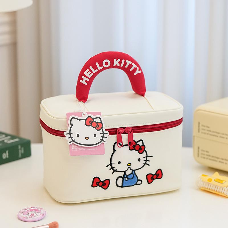 Sanrio 3D Cartoon Handbag: Large Capacity Travel Cosmetic Bag
