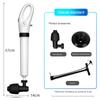 Air Power Drain Blaster Tools Universal Water Pipe Dredger High-pressure Reusable Equipment for Bathroom Shower Bathtub