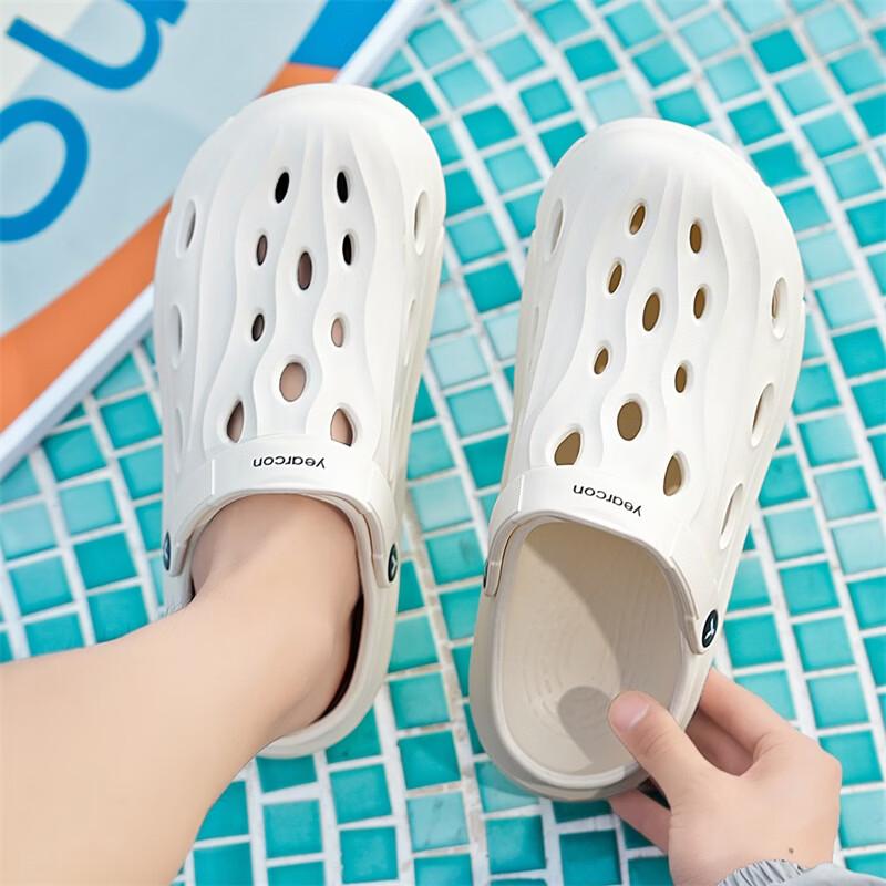 Yrkoon Men's Breathable Summer Clogs Beach Sandals