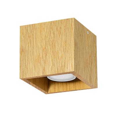 Oak Ceiling Lamp 10x10 Cm