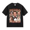 2026 Actor Pedro Pascal Movie Graphic T Shirt Men Women Retro High Quality Fashion Clothing T-shirts Short Sleeve Casual Clothing