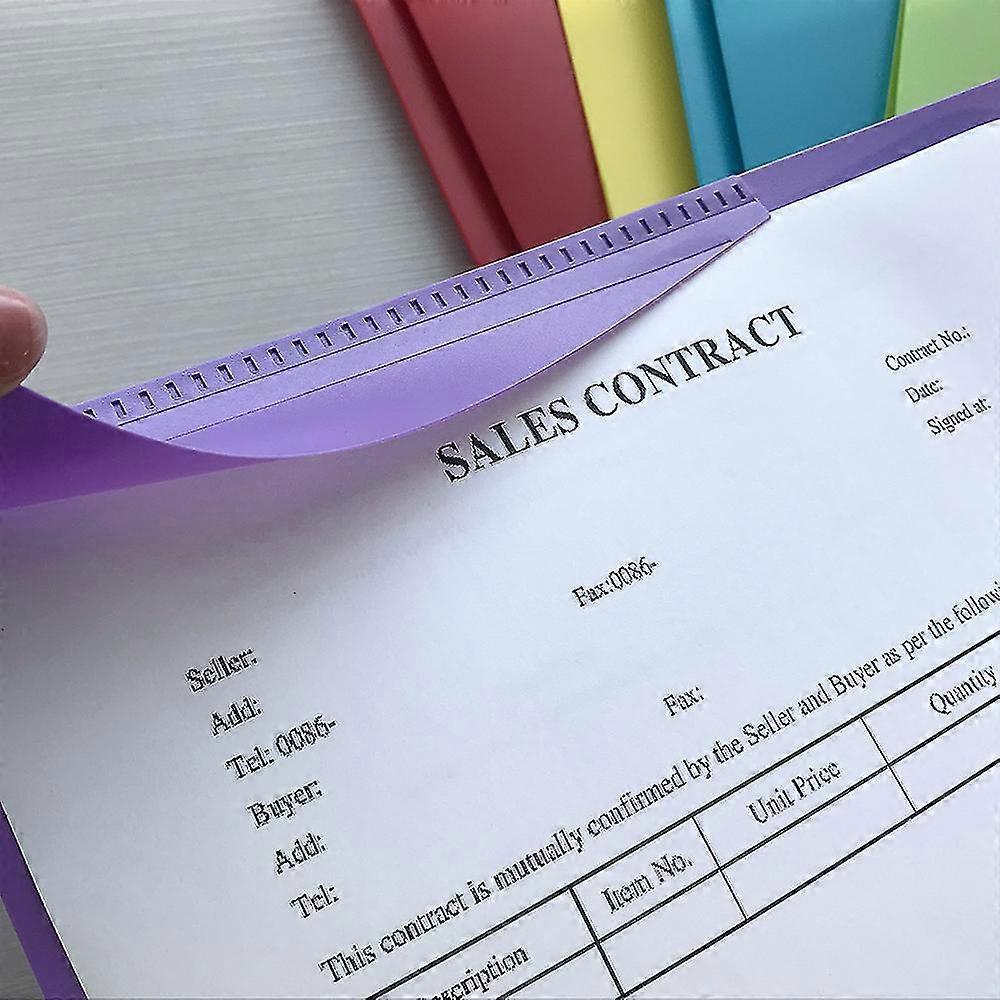 Plastic Pocket Folders With Prongs - (6 Pack, Assorted Colors), 2 Pocket 3 Prong Folders, Durable Plastic Folders With Pockets And Brads, Bulk Poly 2