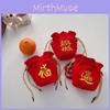 Charming Embroidered New Year Fortune Bag For Kids With Versatile Crossbody Style