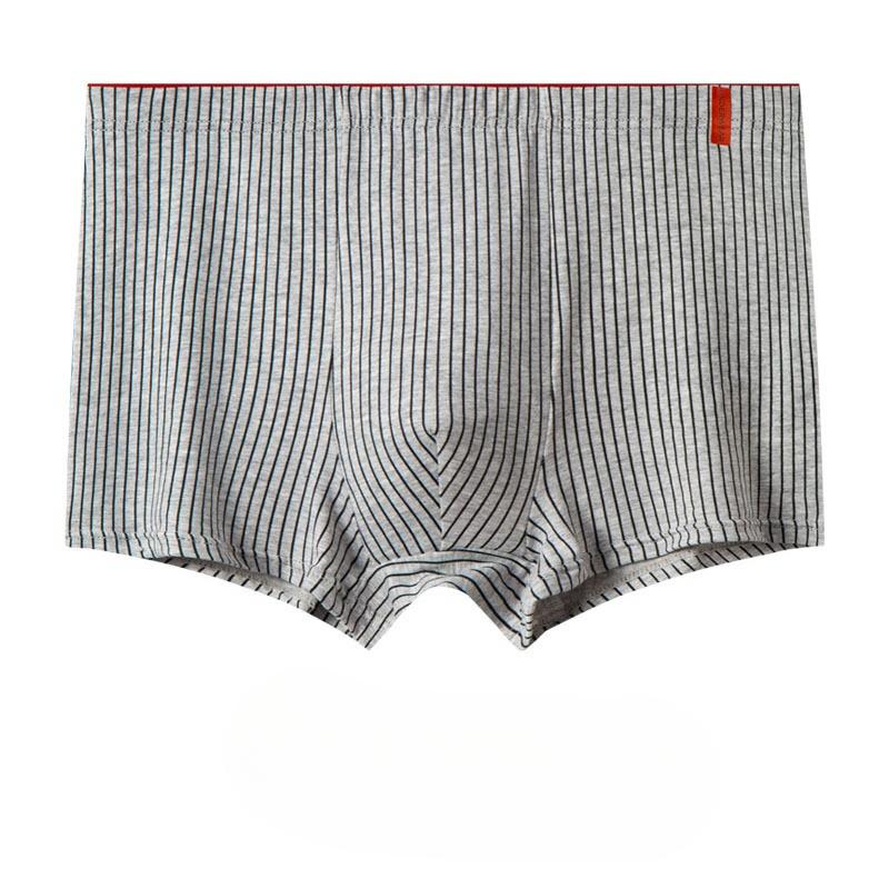 1/4 PCS Men's Cotton Striped Comfortable Fit Boxer Shorts Suit-, Sizes L-5XL