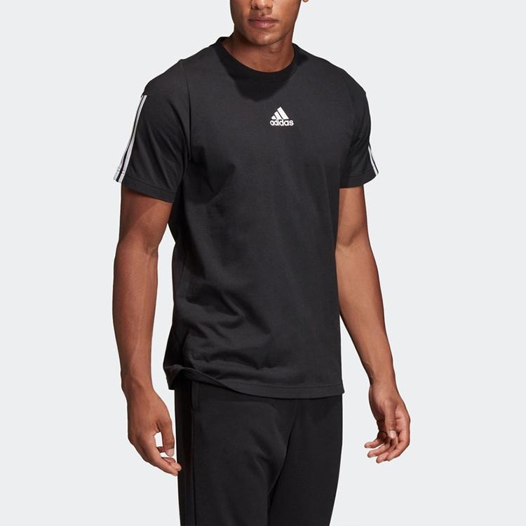 adidas Must Haves 3-Stripes Sport T-Shirt 'Core Black' Men's DT9955