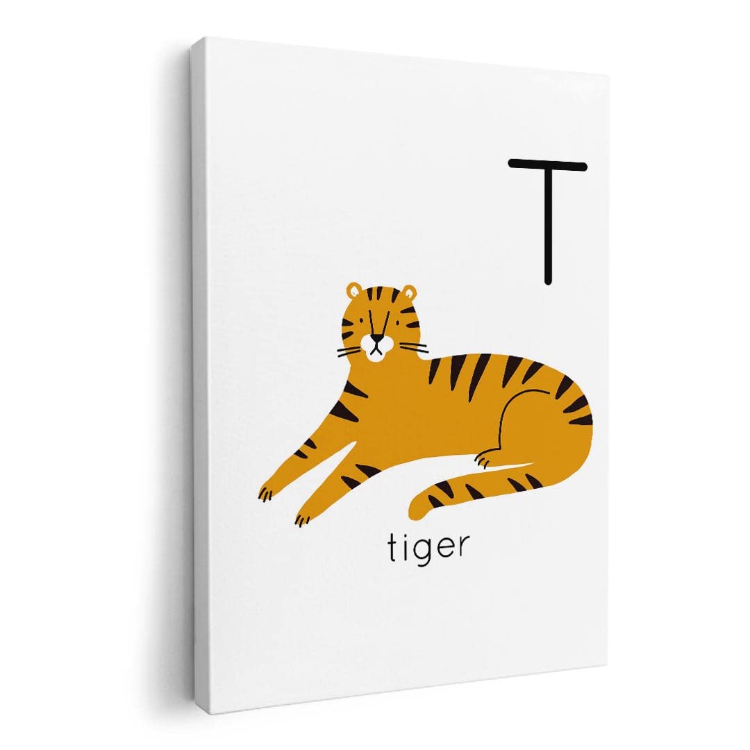 

Art Panel Painting Decoration igsticker 420mm x 297mm A3 Photo Wall Hanging Wooden Frame Interior Stylish 019953 Animal Alphabet T Tigger