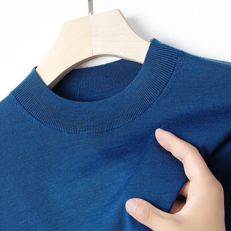 Ультратонкая мужская термофутболка из мериносовой шерсти - 100 чистая шерсть осенне-зимний стиль облегающий крой 4XL 4800₽