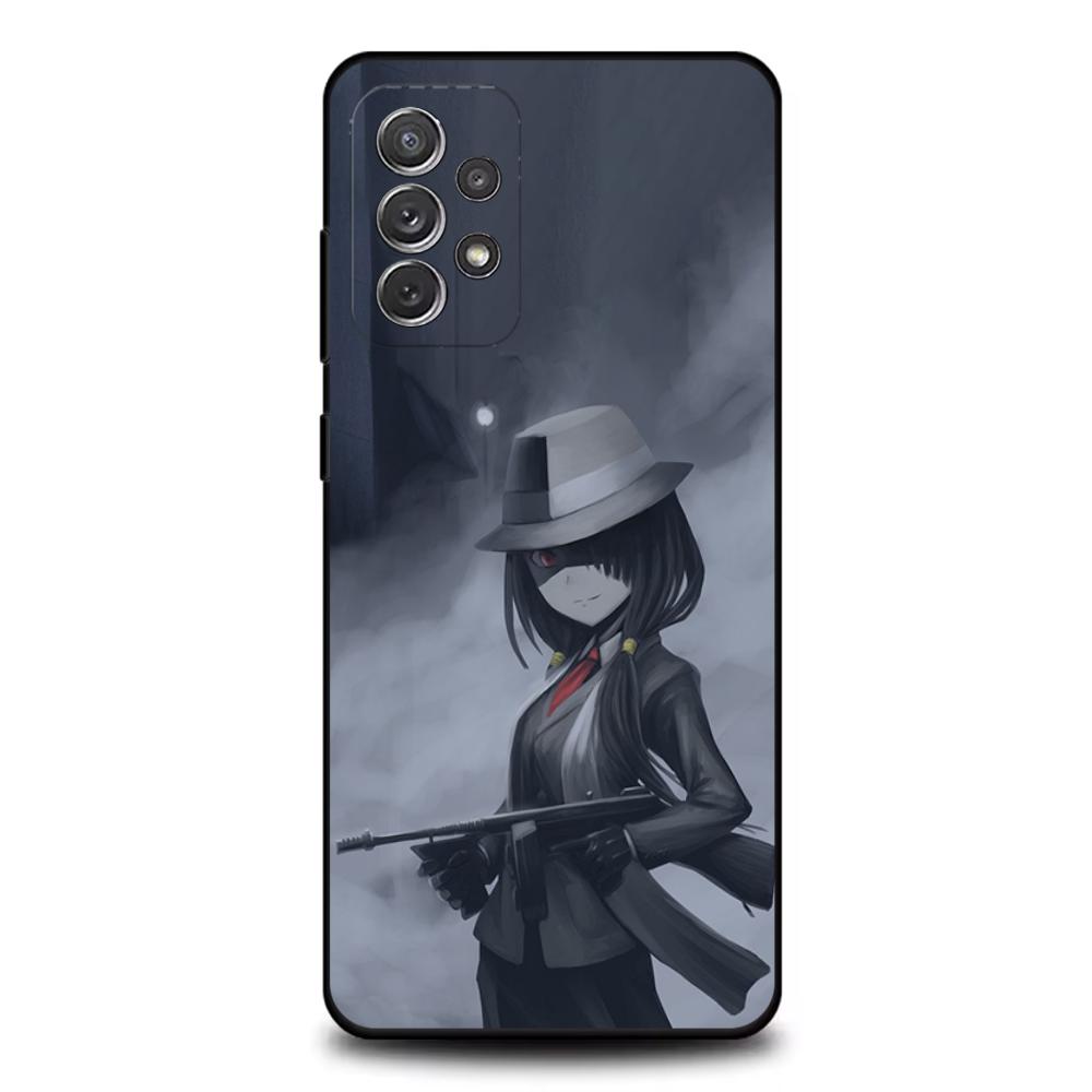 Tokisaki K-Kurumi Phone Case For Samsung S25,S24,S21,S22,S23,S30,Ultra,S20,Plus,Fe,Lite,Note,10,9,5G Black Cover