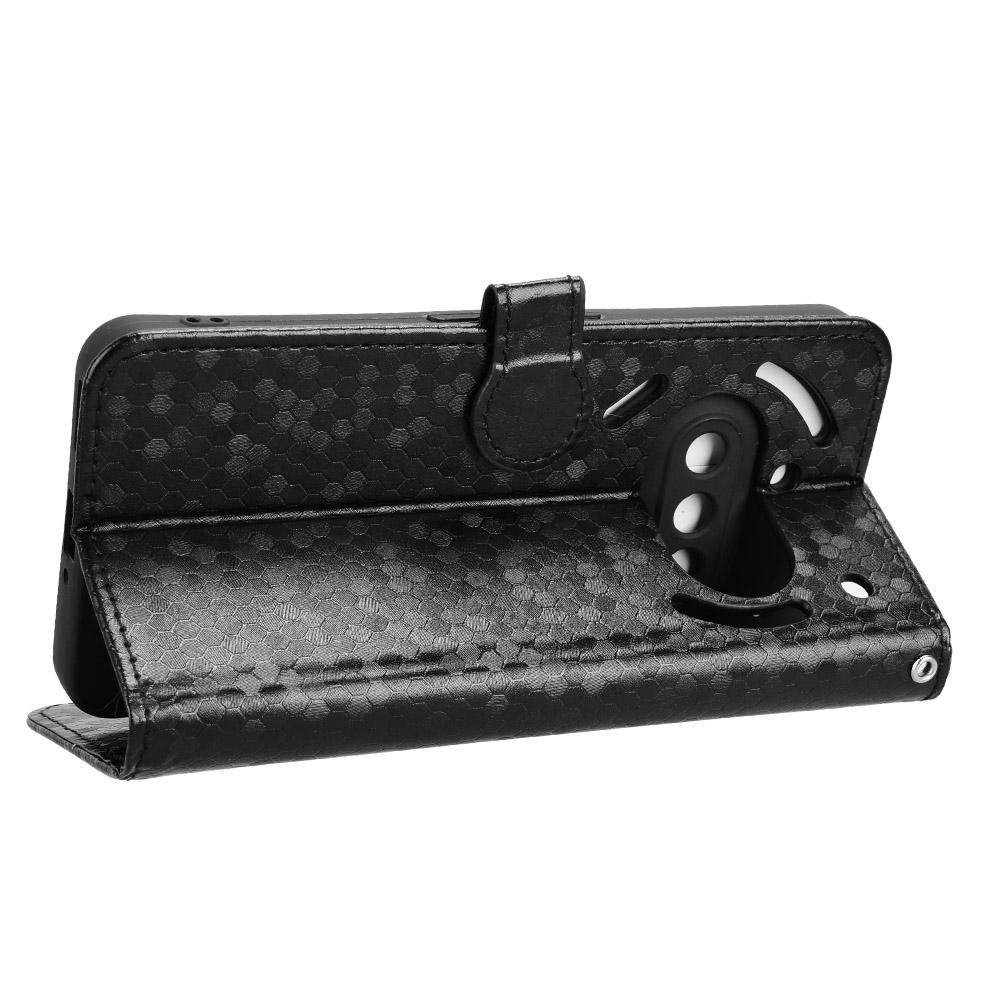 For Nothing Phone (3a) Wallet Case Dot Pattern Imprint PU Leather Phone Cover