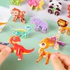 25Pcs DIY 3D Animal Puzzle Set Insect Dinosaur Sea Animal Puzzle Assembly Activity Game Kids Educational Jigsaw Toy Classroom Prizes Party Favors