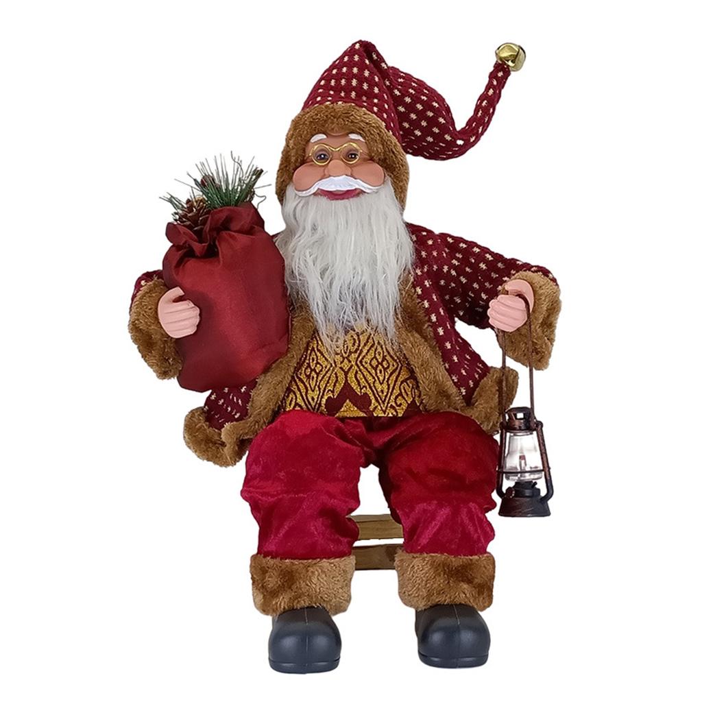 50cm Sitting Santa Clauses Decoration Fashionable Vivid Christmas Handiworks Artwaresfor Office Home Decoration