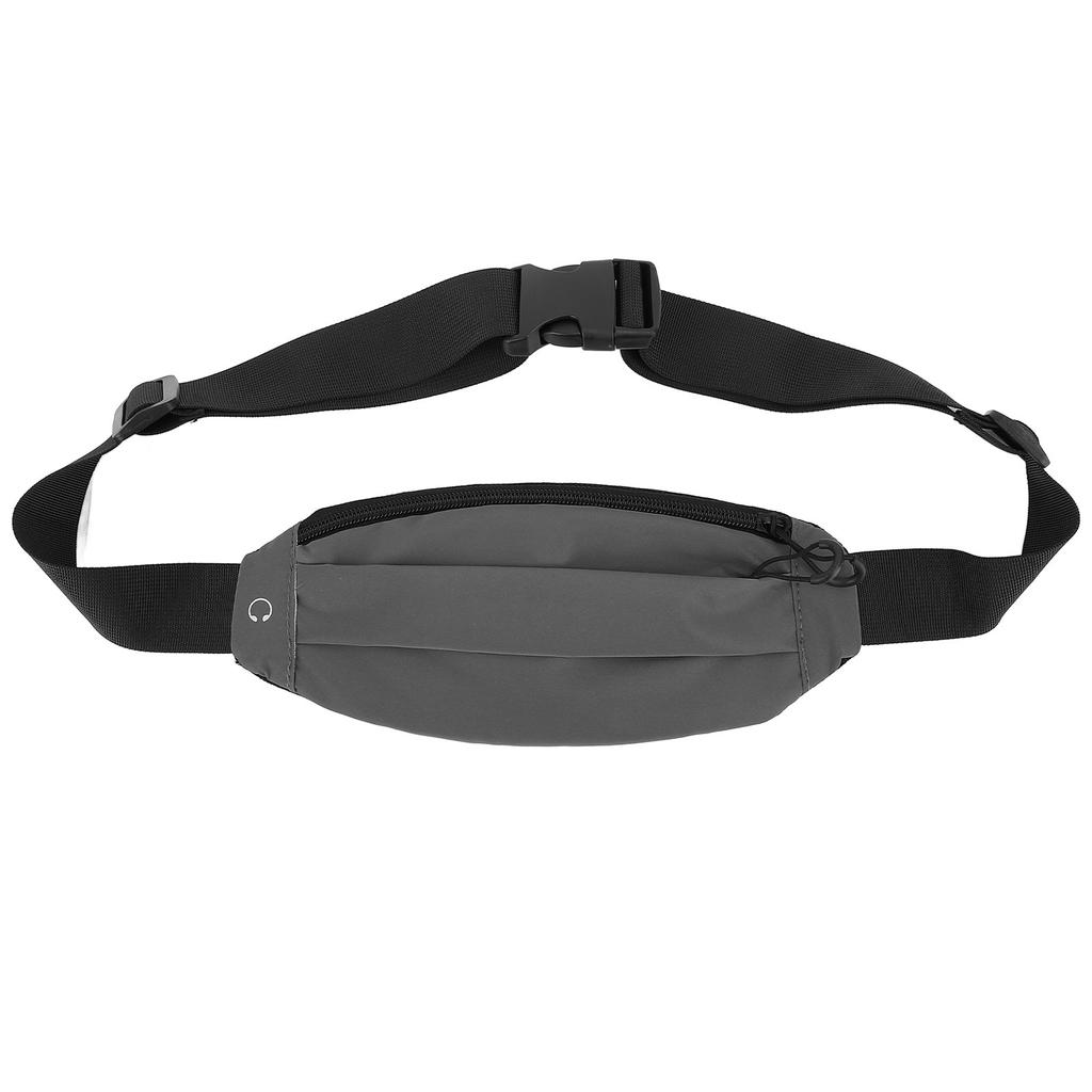 Sports Waist Bag Nylon Waterproof Multifunctional Reflective Design Fanny Pack for Work Shopping
