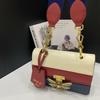 [Pre-Owned] Queen Margaret Multicolor Leather Bee Embellished Crossbody Bag - Excellent #1K1R29Q