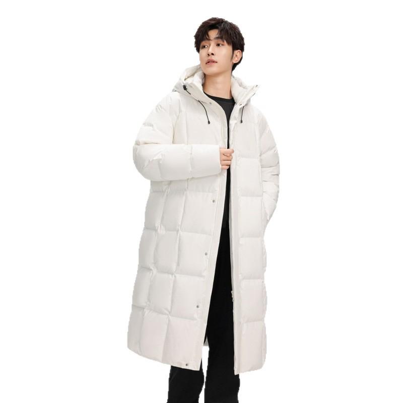 Unisex Mid-Length Thickened Windproof Down Jacket