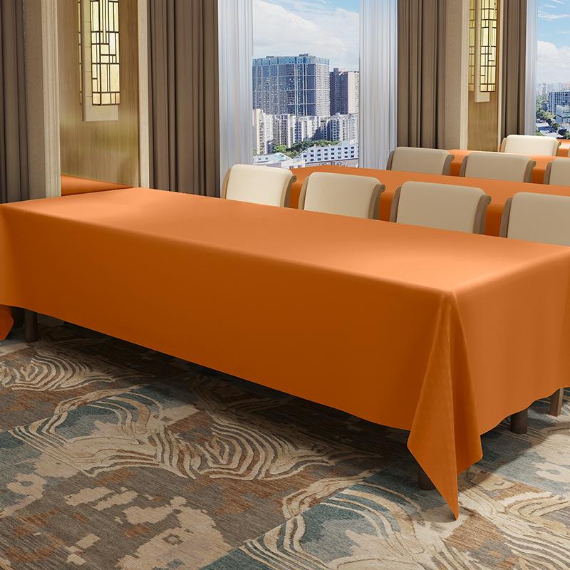 Hotel Conference Table Cloth Event Layout Exhibition Rectangular Table Cloth Thickened Waterproof Anti Wrinkle Non Deformable