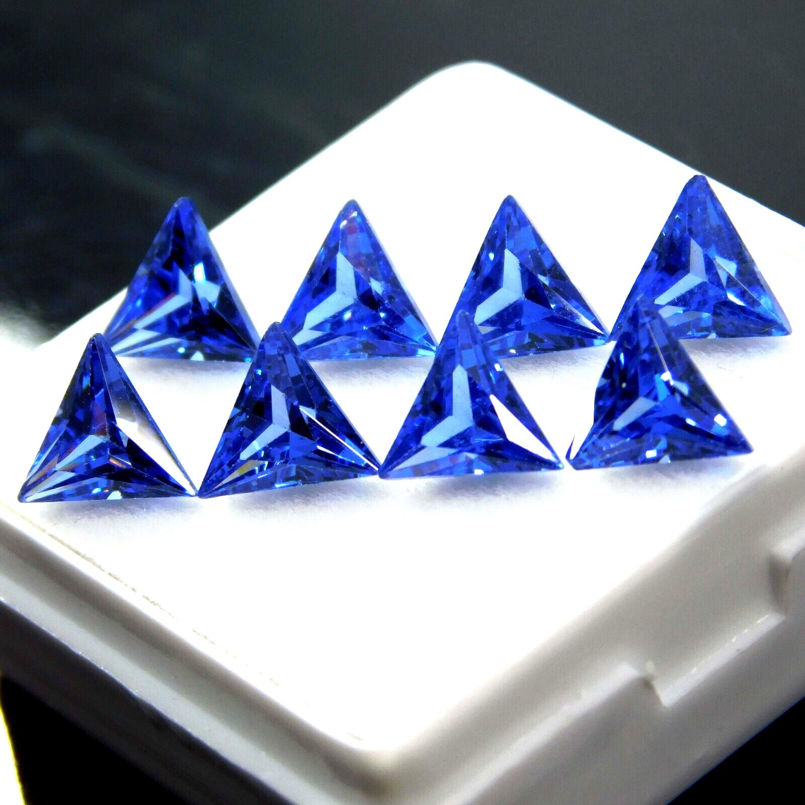 

8 Ct Natural Blue Sapphire Trillion Cut 5x5 mm CERTIFIED Loose Gemstone Y-3569 5 mm синій