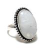 Rainbow Moonstone Gemstone 925 Sterling Silver Jewelry Ring Size 9.5 SU-10559