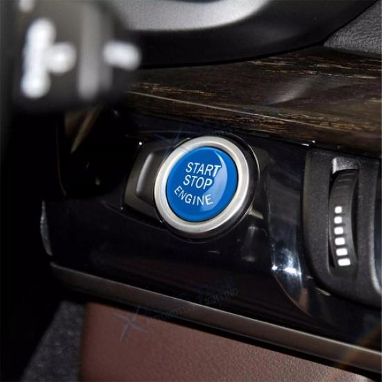 Blue Engine Start Stop Button Switch Cover For BMW F01 F02 F10 F11 5/7 Series