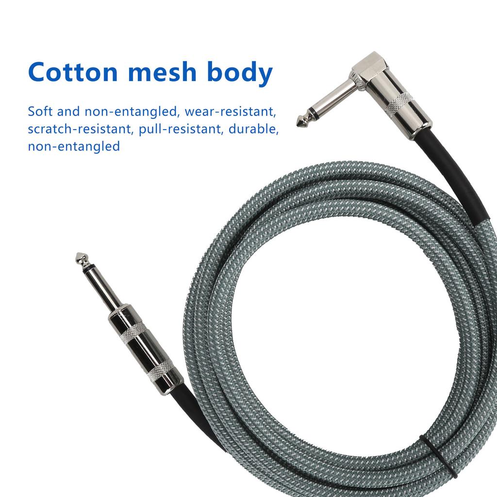 JORINDO Guitar Cable 6.35mm Male 1/4in Electric Musical Instrument Amplifier Cord Accessory