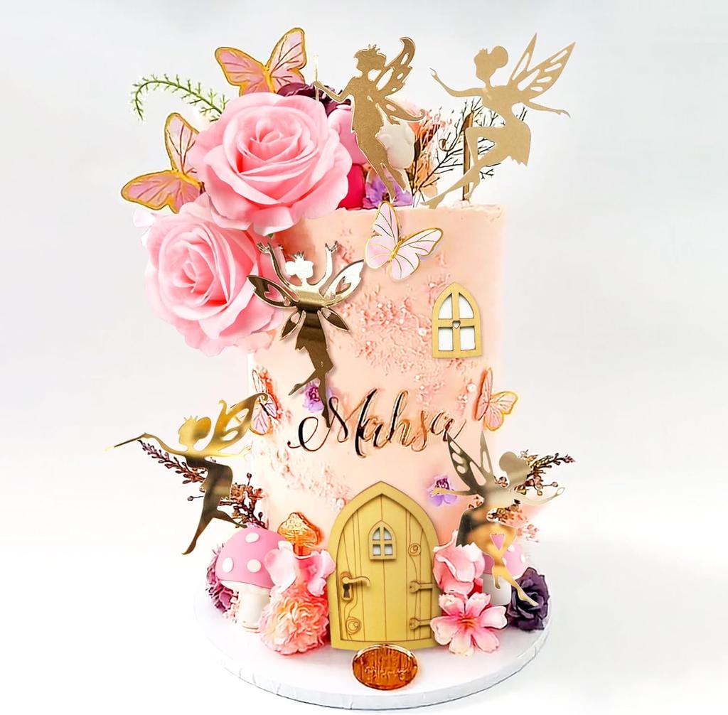 Fairy Cake Decoration Mushroom Cake Decoration Fairy Cake Decoration Garden Fairy Cake Decoration Fairy Party Supplies