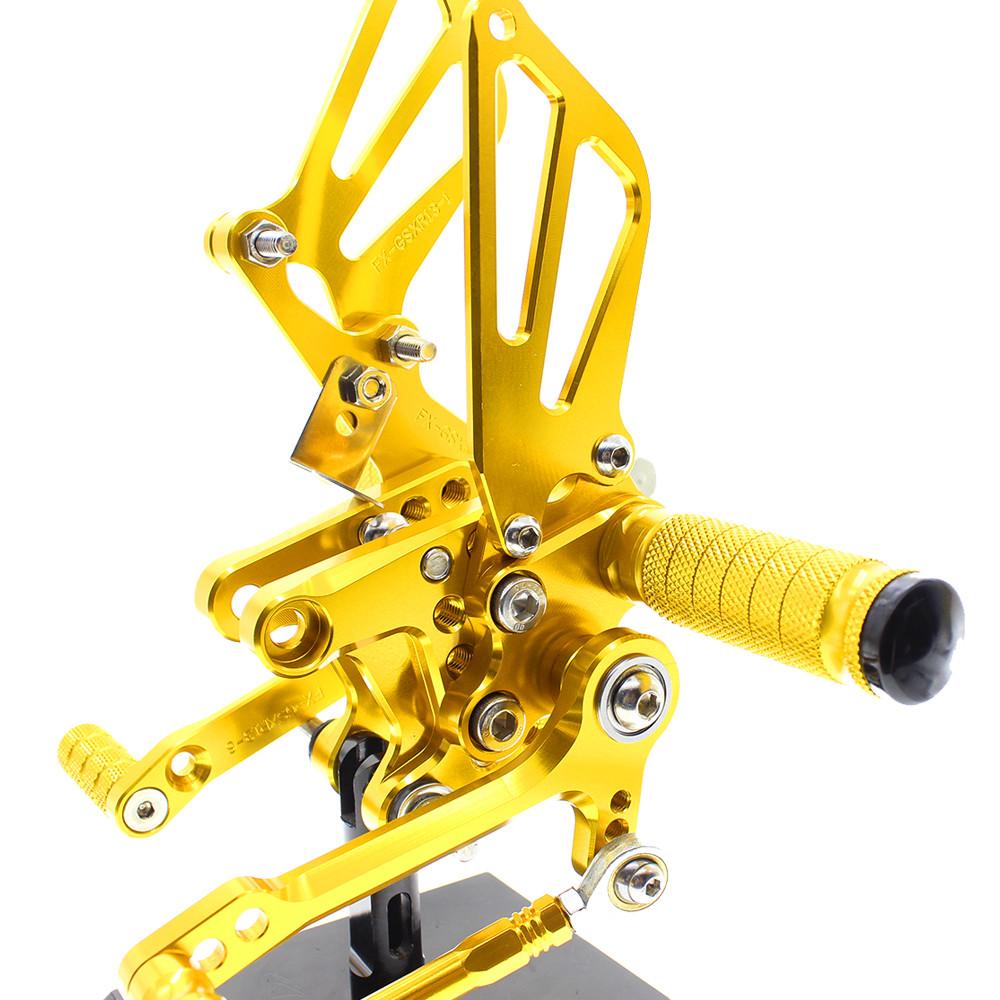 Aluminum Foot Peg Pedal Rearset Footrest Rear Set For Suzuki SV650 SV1000 SV650/S SV1000S SV 650 1000 S 1998-2014 GSXR1000 K1-K4