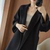 Women's Plus Size Long Double-Sided Wool Coat - Autumn/Winter 2025 Collection