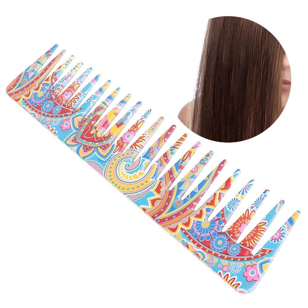 Exquisite Pattern Hair Detangling Comb ABS Material Styling Comb Detangling Comb Home Use