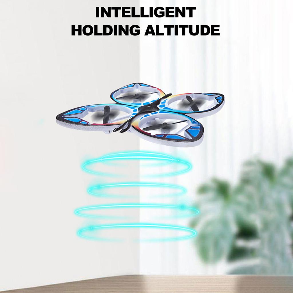 Mini Drone for Kids Remote Control Drone with Colorful Light 3D Flip, Headless Mode, Altitude Hold Ideal gift Toy for